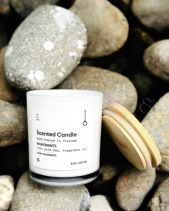 Nến Thủy Tinh Midimo Trắng 230G - Woodsage Seasalt - belovedbeyond.com