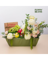 Giỏ Quà Trái Cây Peony Chrysanthemum - belovedbeyond.com