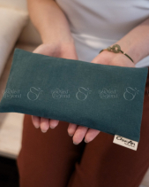 Gối Chườm Thảo Dược Size 20*10Cm - Màu Xanh Rêu - belovedbeyond.com