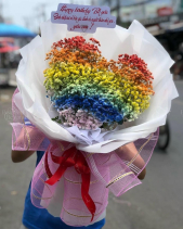 Bó Hoa Tình Yêu - Rainbow 136 - belovedbeyond.com