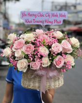 Giỏ Hoa Sinh Nhật - Nàng Thơ Sn153 - belovedbeyond.com