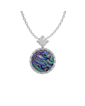 Mặt_Khảm Bào Ngư_Bạc Ý Mạ Vàng Trắng_Moissanite - belovedbeyond.com