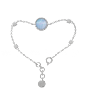 Lắc_Ngọc Trai Xanh_Bạc Ý Mạ Vàng Trắng_Moissanite - belovedbeyond.com