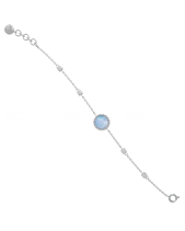 Lắc_Ngọc Trai Xanh_Bạc Ý Mạ Vàng Trắng_Moissanite - belovedbeyond.com