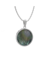 Mặt Dây - Ngọc Trai Đen - Bạc Ý Mạ Vàng Trắng - belovedbeyond.com