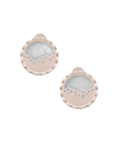 Bông Tai - Ngọc Trai Trắng - Bạc Ý Mạ Vàng Hồng - belovedbeyond.com