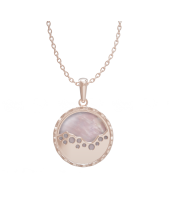 Mặt Dây - Ngọc Trai Hồng - Bạc Ý Mạ Vàng Hồng - belovedbeyond.com