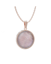 Mặt Dây - Ngọc Trai Hồng - Bạc Ý Mạ Vàng Hồng - belovedbeyond.com