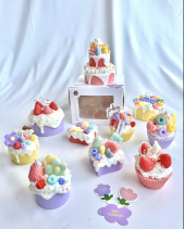 Nến Thơm Tạo Hình Birthday Cake 2 Tầng - belovedbeyond.com