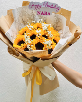 Bó Hoa Hướng Dương Mix Baby Hà Lan - belovedbeyond.com