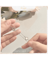 Lắc Tay Bạc S925 Họa Tiết Cỏ 4 Lá, Đồng Tiền - belovedbeyond.com