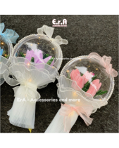 [Tự Làm - Làm Sẵn] Bó Hoa Tulip Kẽm Nhung Handmade - belovedbeyond.com