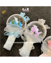 [Tự Làm - Làm Sẵn] Bó Hoa Tulip Kẽm Nhung Handmade - belovedbeyond.com
