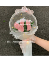 [Tự Làm - Làm Sẵn] Bó Hoa Tulip Kẽm Nhung Handmade - belovedbeyond.com