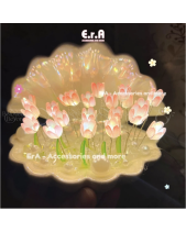 Đèn Ngủ Vỏ Sò Gốm Hoa Tulip, Quà Tặng Sinh Nhật - belovedbeyond.com
