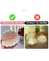 Đèn Ngủ Vỏ Sò Gốm Hoa Tulip, Quà Tặng Sinh Nhật - belovedbeyond.com