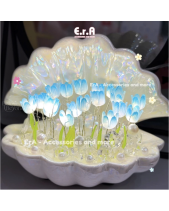 Đèn Ngủ Vỏ Sò Gốm Hoa Tulip, Quà Tặng Sinh Nhật - belovedbeyond.com