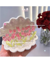 Đèn Ngủ Vỏ Sò Gốm Hoa Tulip, Quà Tặng Sinh Nhật - belovedbeyond.com