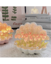 Đèn Ngủ Vỏ Sò Gốm Hoa Tulip, Quà Tặng Sinh Nhật - belovedbeyond.com