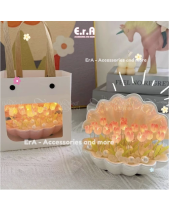 Đèn Ngủ Vỏ Sò Gốm Hoa Tulip, Quà Tặng Sinh Nhật - belovedbeyond.com