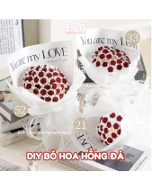 Set Tự Làm Bó Hoa Hồng Đá Handmade Quà Tặng - belovedbeyond.com
