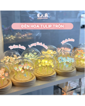 Đèn Hoa Tulip Tròn Handmade, Đèn Hoa Tuylip - belovedbeyond.com