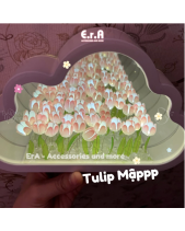 [Tự Làm - Làm Sẵn] Đèn Tulip Hình Đám Mây Gương - belovedbeyond.com