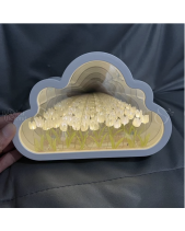 [Tự Làm - Làm Sẵn] Đèn Tulip Hình Đám Mây Gương - belovedbeyond.com