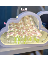 [Tự Làm - Làm Sẵn] Đèn Tulip Hình Đám Mây Gương - belovedbeyond.com
