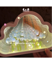 [Tự Làm - Làm Sẵn] Đèn Tulip Hình Đám Mây Gương - belovedbeyond.com