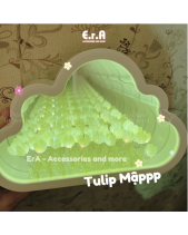 [Tự Làm - Làm Sẵn] Đèn Tulip Hình Đám Mây Gương - belovedbeyond.com