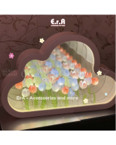 [Tự Làm - Làm Sẵn] Đèn Tulip Hình Đám Mây Gương - belovedbeyond.com