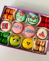 Set 12 Bánh Macaron Vẽ - belovedbeyond.com