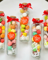 Hủ Thủy Tinh 30 Bánh Macaron Mini - belovedbeyond.com