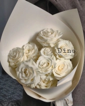 Bó Hồng Trắng Design - belovedbeyond.com
