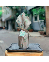 Set Qùa Quất Sành Kèm Gói Khăn Vải Xinh Xắn - belovedbeyond.com