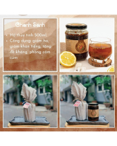 Set Qùa Chanh Sành Kèm Gói Khăn Vải Xinh Xắn - belovedbeyond.com