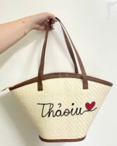 Túi Giản Lá Buông 4Season (Vẽ Tên/ Logo) - belovedbeyond.com