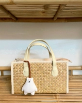 Set Túi Hộp Cỏ Bàng Latte Kem Gấu 4Season - belovedbeyond.com