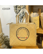 Túi Cỏ Bàng Hộp Vuông 4Season (Tên/ Logo) - belovedbeyond.com