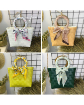 Túi Nhựa Đan Vuông Quai Macrame 4Season - belovedbeyond.com