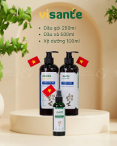Combo 11: Dầu Gội + Dầu Xả + Xịt Dưỡng Tóc Visante - belovedbeyond.com