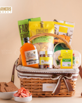 Giỏ Quà: Mật Ong - Bánh & Ăn Vặt Tone Nâu - belovedbeyond.com