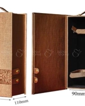 Hộp Da Đôi Nâu Nút Bấm - belovedbeyond.com