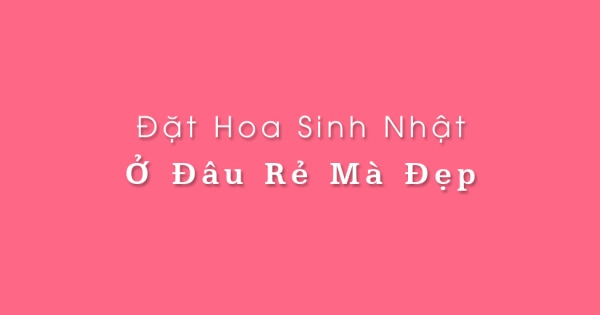 Hoa sinh nhật - món quà tình thân dành tặng người thân, bạn bè, đồng nghiệp yêu quý - belovedbeyond.com
