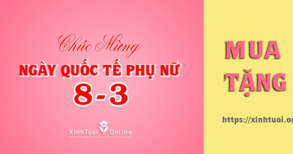 Chúc mừng Ngày Quốc Tế Phụ Nữ 8-3 | Mua 1 Tặng 1 - belovedbeyond.com