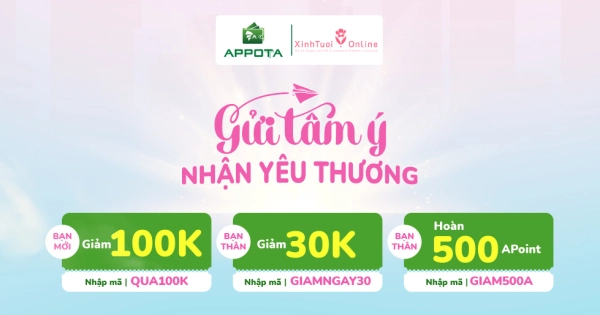 CHÀO MỪNG ĐỐI TÁC CHIẾN LƯỢC APPOTA - ƯU ĐÃI TỚI 180K - belovedbeyond.com