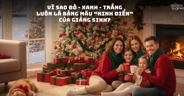 VÌ SAO ĐỎ - XANH - TRẮNG LUÔN LÀ BẢNG MÀU “KINH ĐIỂN” CỦA GIẢNG SINH?