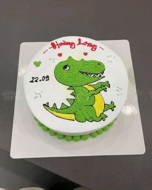 Bánh Kem Tươi Khủng Long Xanh - belovedbeyond.com