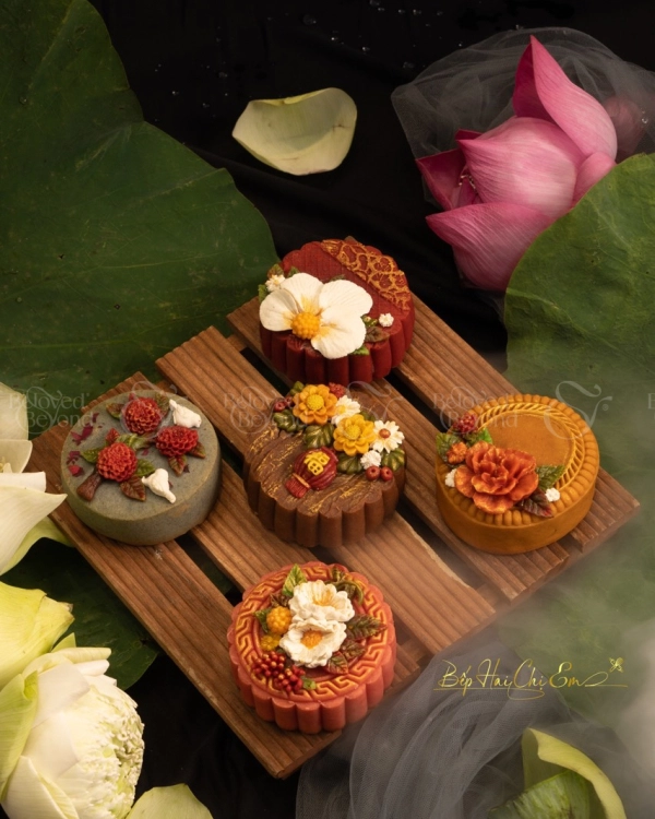 Set 4 Bánh Trung Thu Hiện Đại 6D - belovedbeyond.com